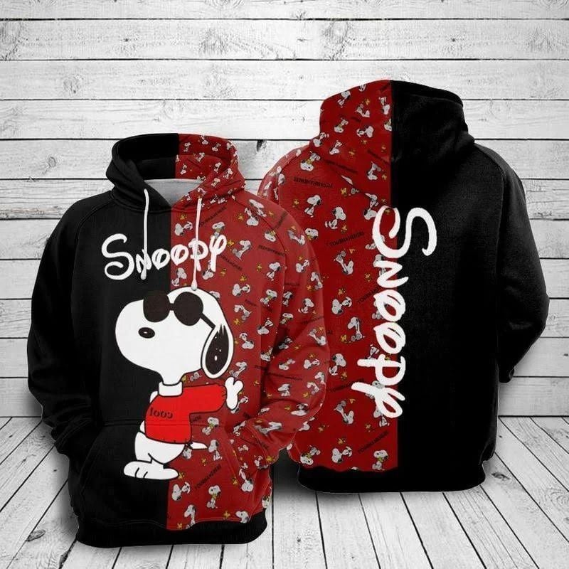 Disney Snoopy Cuter Lover 3d Hoodie Zip Hoodie 955