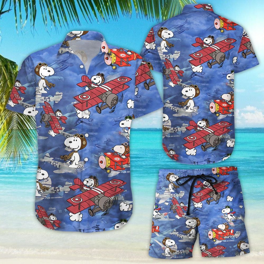 Hawaii Shirt Snoopy Vintage Cotton Mens Hawaiian Shirt-zx10166