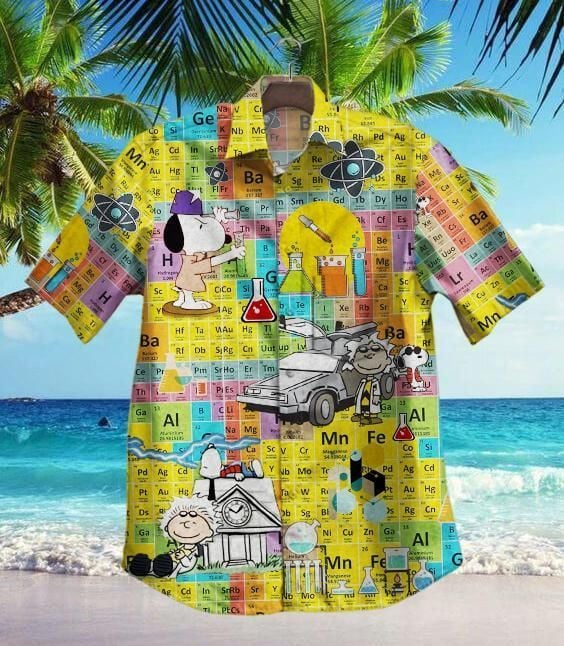 Hawaii Shirt Hot Chemistry Snoopy Vintage Hawaiian Shirt-zx11638