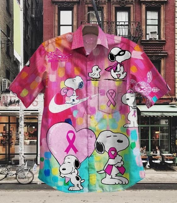 Hawaii Shirt Hot Snoopy Cancer Campaign Vintage Hawaiian Shirt-zx11321