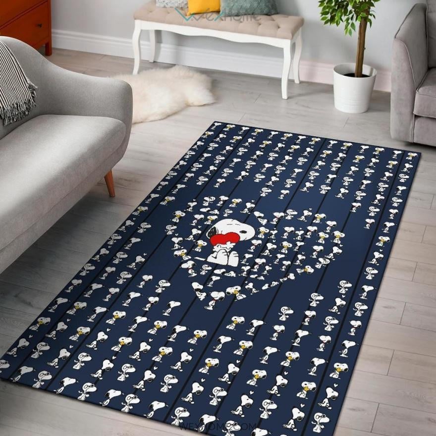 Snoopy Peanuts Rug, Gift For Fan Rug Home Decor Floor Decor