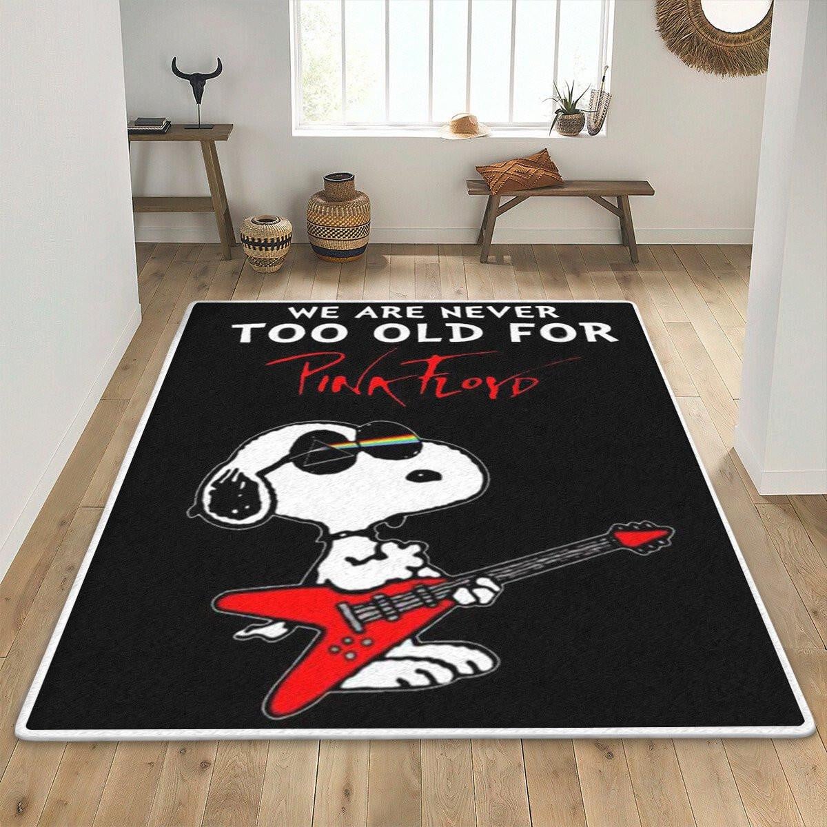Snoopy Peanuts Rug, Gift For Fan Rug Home Decor Floor Decor