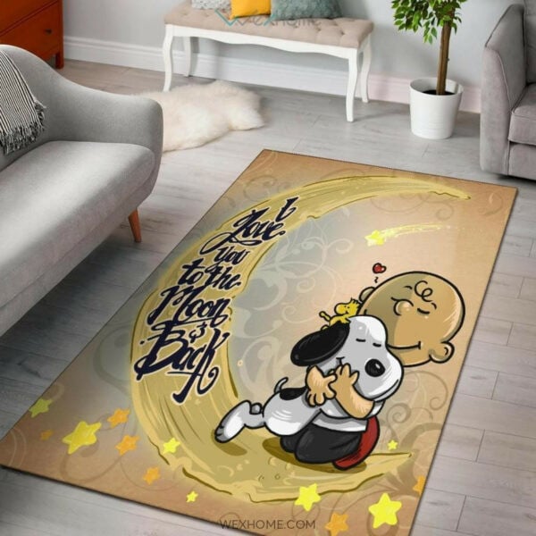 Snoopy Peanuts Rug, Gift For Fan Rug Home Decor Floor Decor