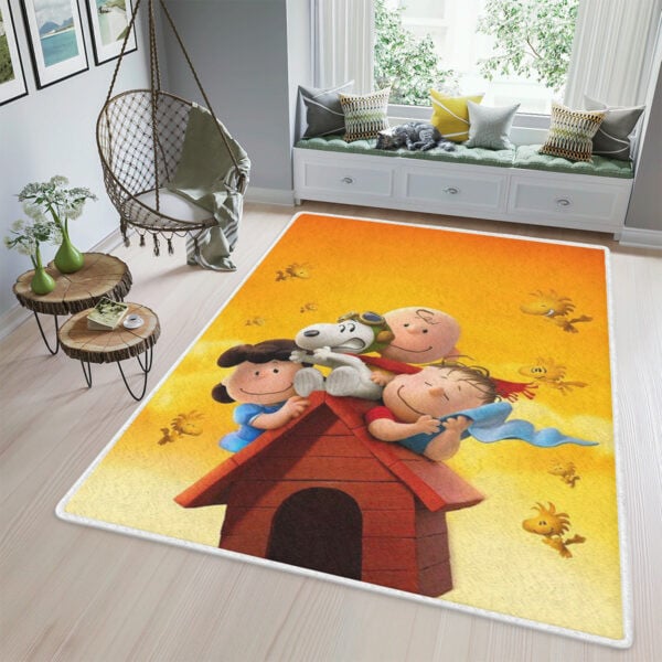 Snoopy Peanuts Friends 4 Fan Gift, Snoopy Peanuts Friends Rug Home Decor Floor Decor 1128