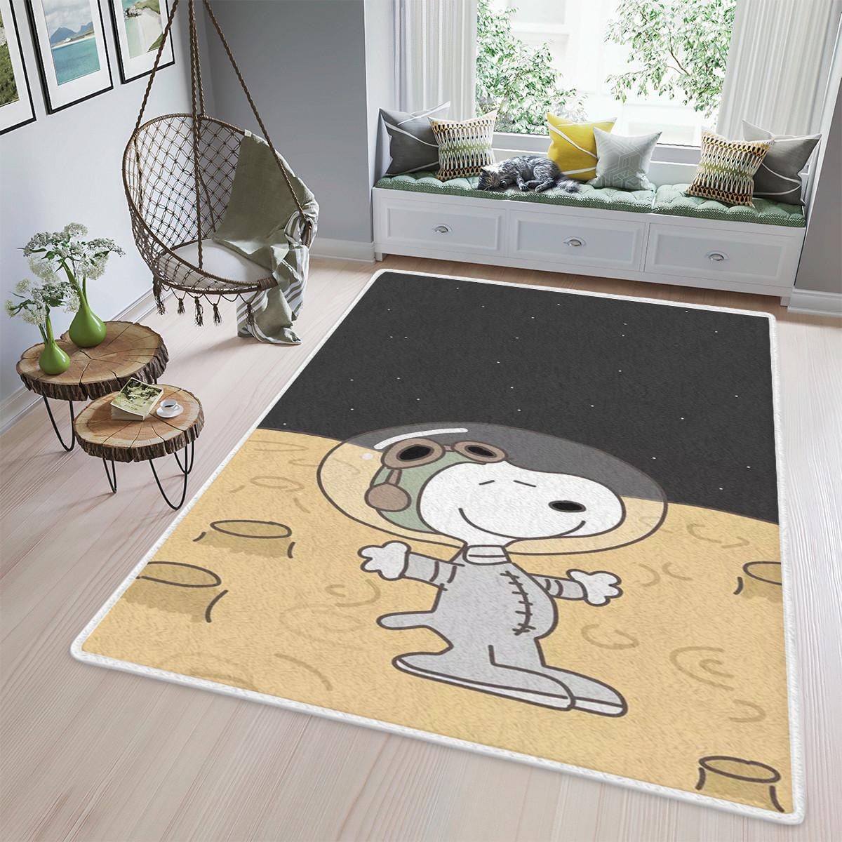Peanuts Area Rug Living Room, Peanuts, Snoopy Gift For Fan Rug Home Decor Floor Decor