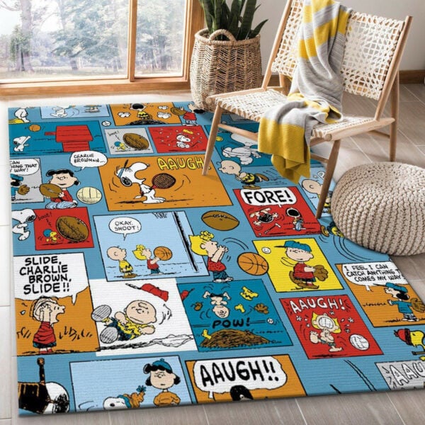 Snoopy Cartoon Rug 280, Gift For Fan Rug Home Decor Floor Decor 227