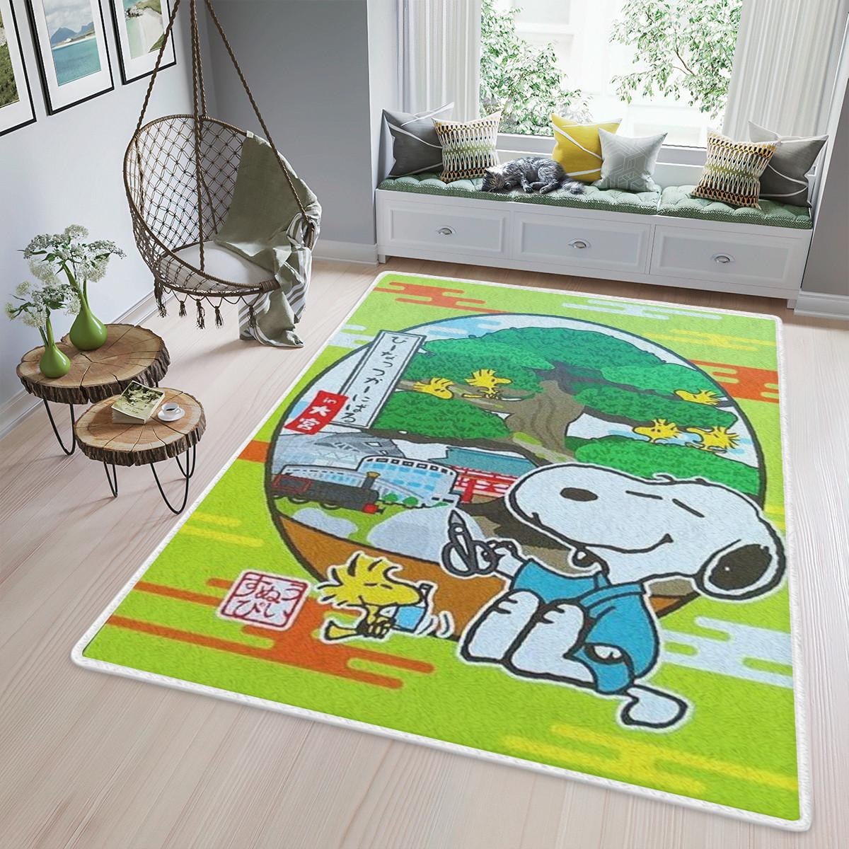 Funny Snoopy Love Bonsai Peanuts Cartoon Ver3 Gifts Lover,snoopy Charlie Brown Peanuts Area Rug Living Room Rug Home Decor Floor Decor