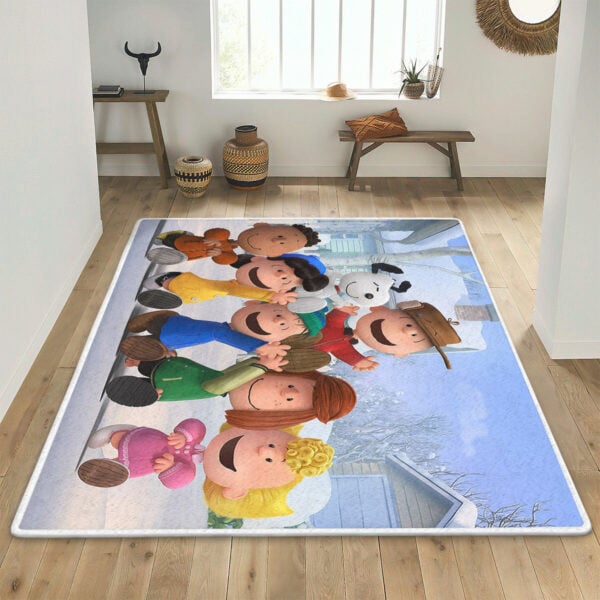 Snoopy Area Rug Living Room, Peanuts All Character Snoopy Gift For Fan Rug Home Decor Floor Decor 210