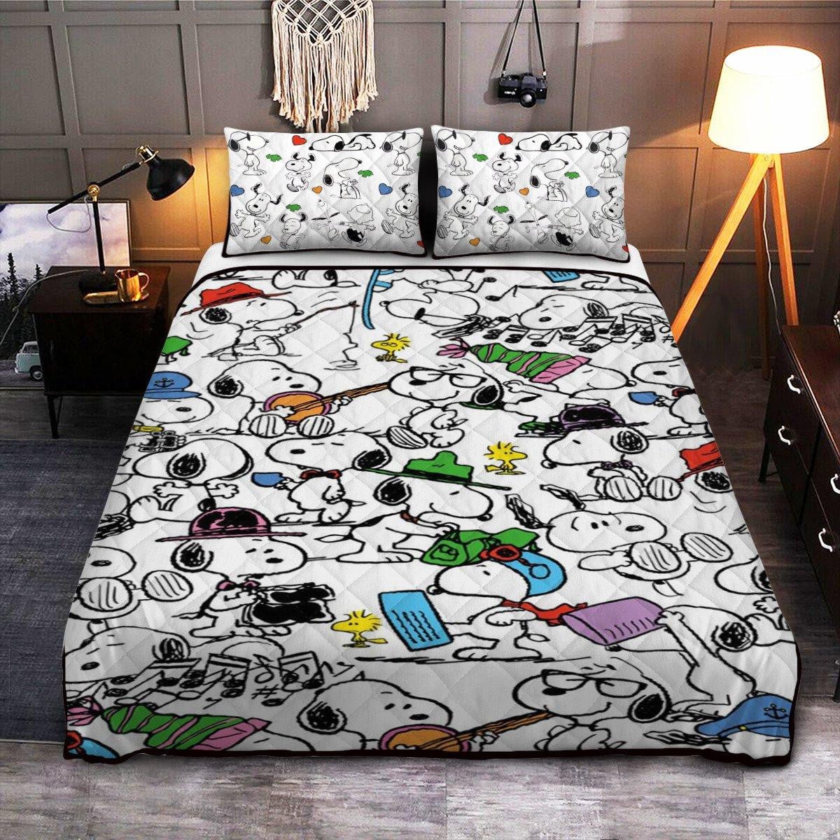 Snoopy Woodstock Peanuts Fan Gift, Snoopy Woodstock Peanuts Fan Gift, Snoopy Woodstock Peanuts Duvet Quilt Bedding Set