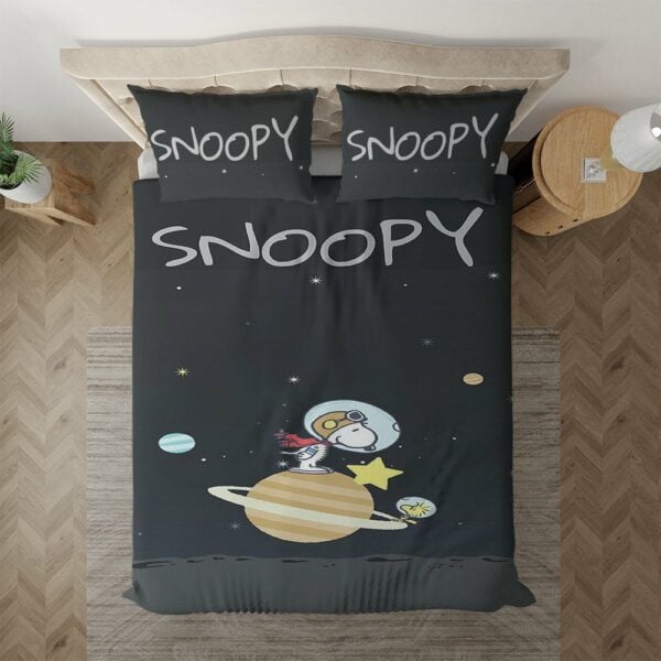 Funny Snoopy Gift For Fan, Peanuts Snoopy Woodstock Duvet Quilt Bedding Set 785