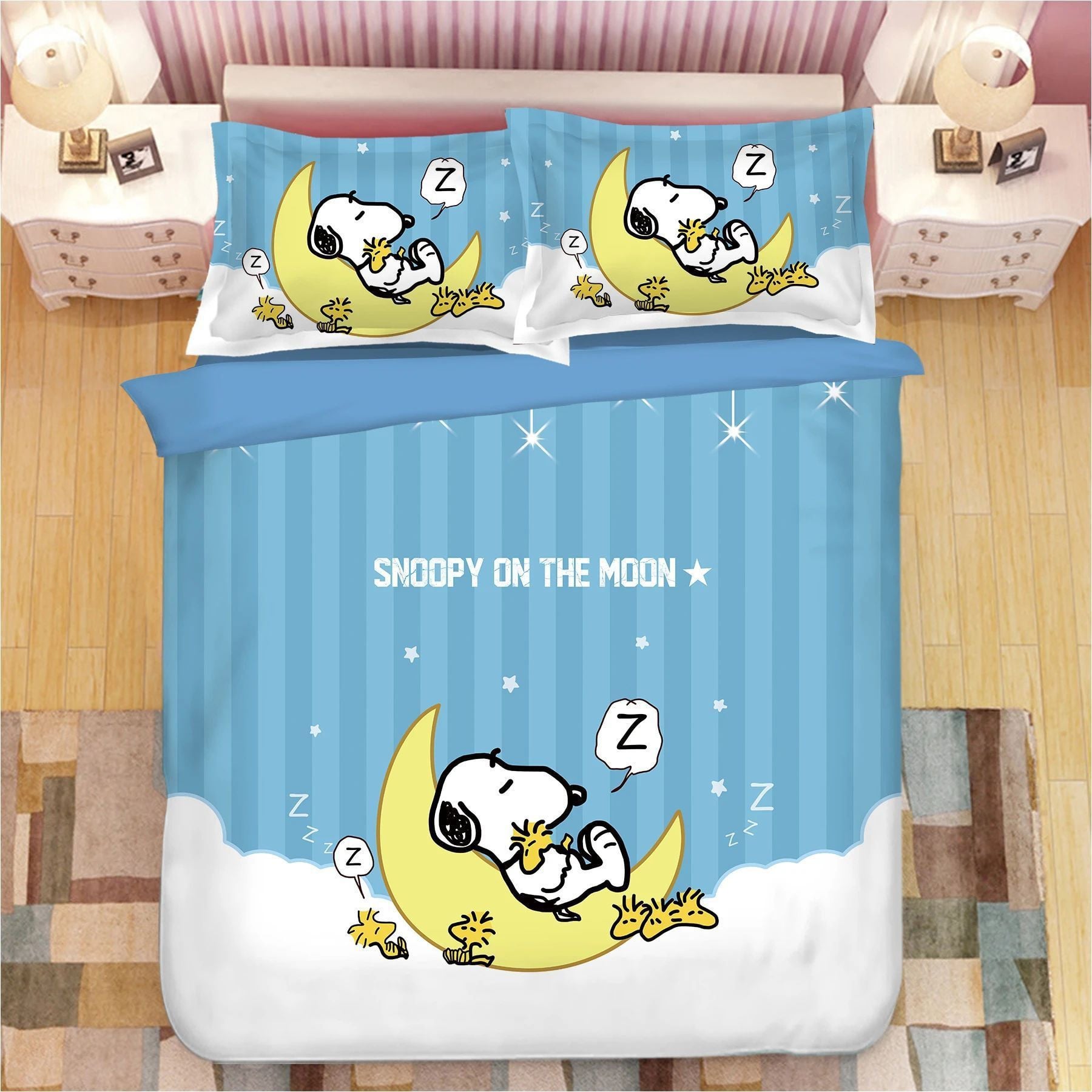 Peanuts Snoopy Duvet Quilt Bedding Set 256