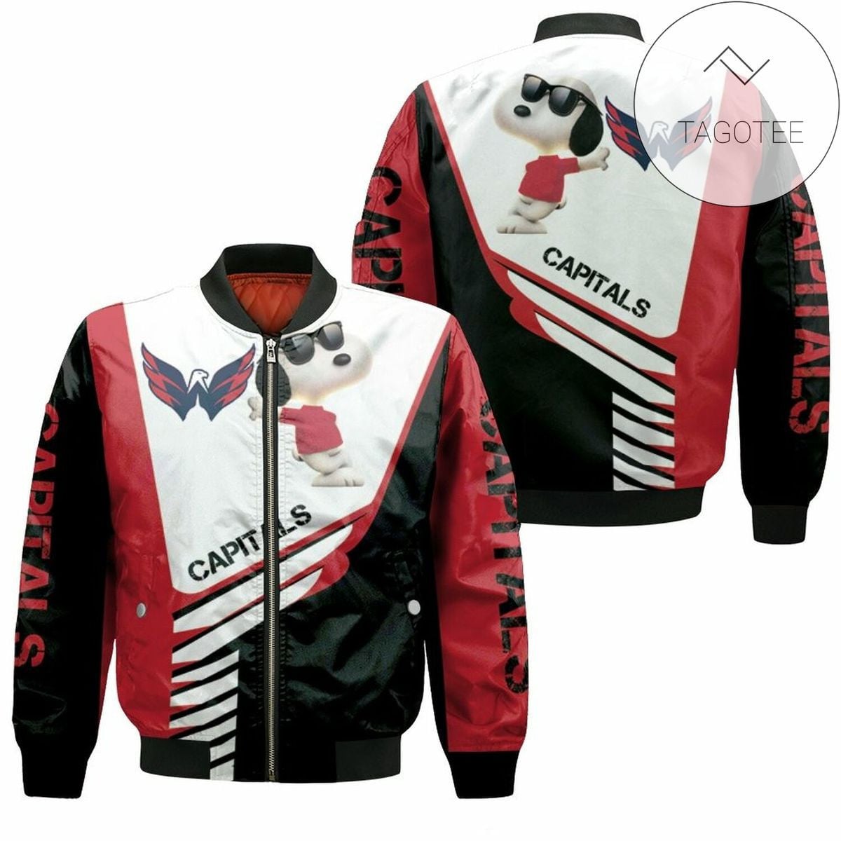 NHL Washington Capitals Snoopy For Fans Bomber Jacket