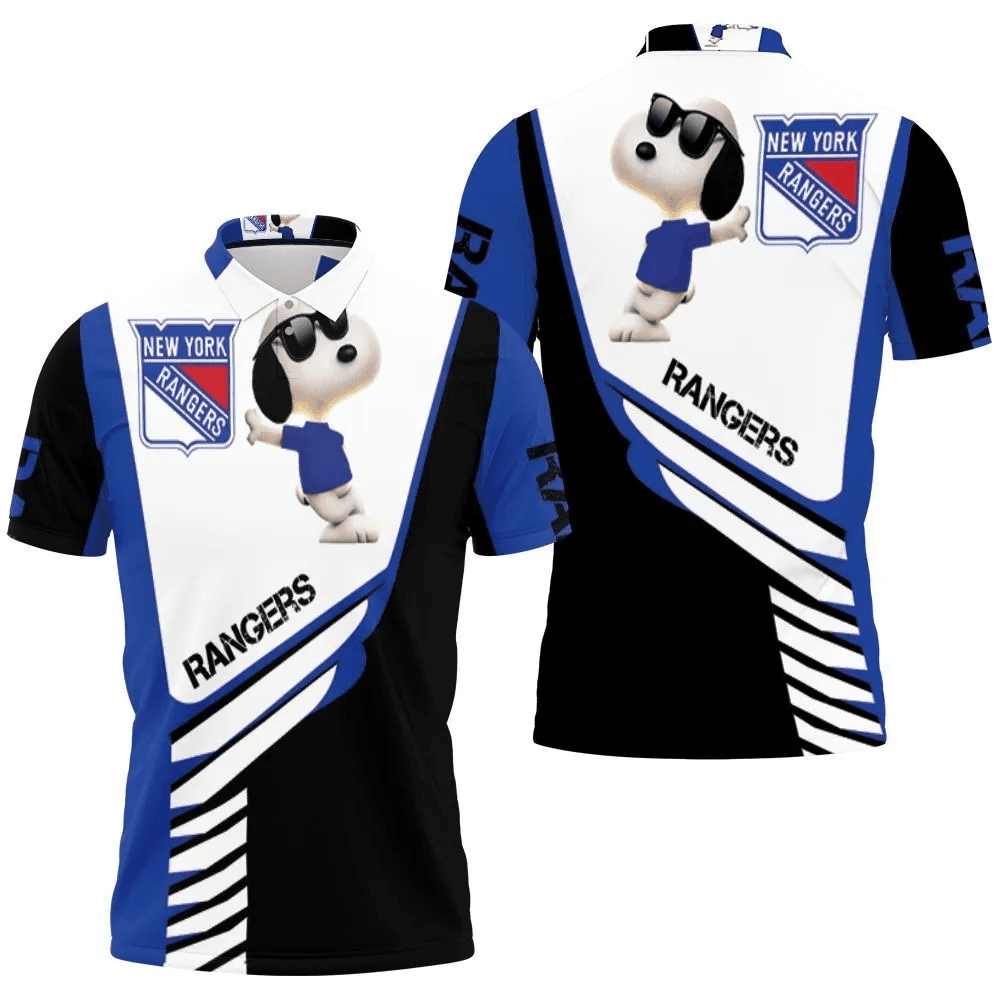Mens & Womens New York Rangers Snoopy For Fans 3d Polo Shirt All Over Print Shirt 3d T-shirt