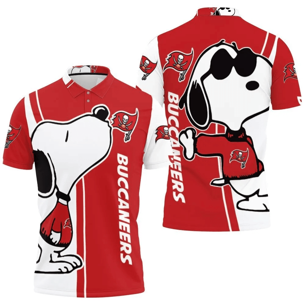 Mens & Womens Tampa Bay Buccaneers Snoopy Lover 3d Printed Polo Shirt All Over Print Shirt 3d T-shirt