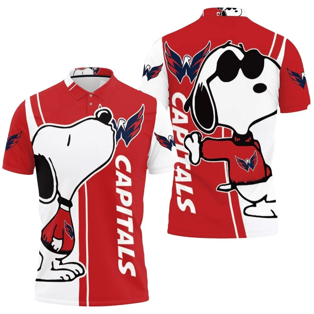 Mens & Womens Washington Capitals Snoopy Lover 3d Printed Polo Shirt All Over Print Shirt 3d T-shirt