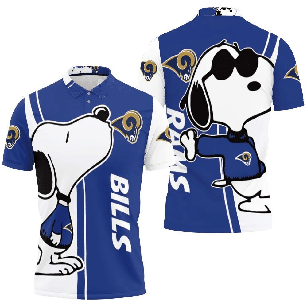 Mens & Womens Los Angeles Rams Snoopy Lover 3d Printed Polo Shirt All Over Print Shirt 3d T-shirt