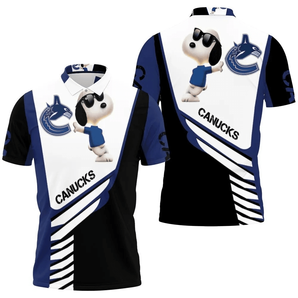 Mens & Womens Vancouver Canucks Snoopy For Fans 3d Polo Shirt All Over Print Shirt 3d T-shirt
