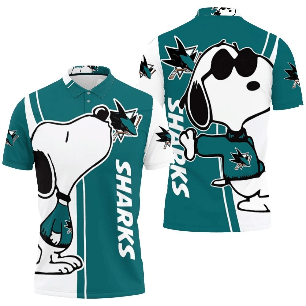 Mens & Womens San Jose Sharks Snoopy Lover 3d Printed Polo Shirt All Over Print Shirt 3d T-shirt