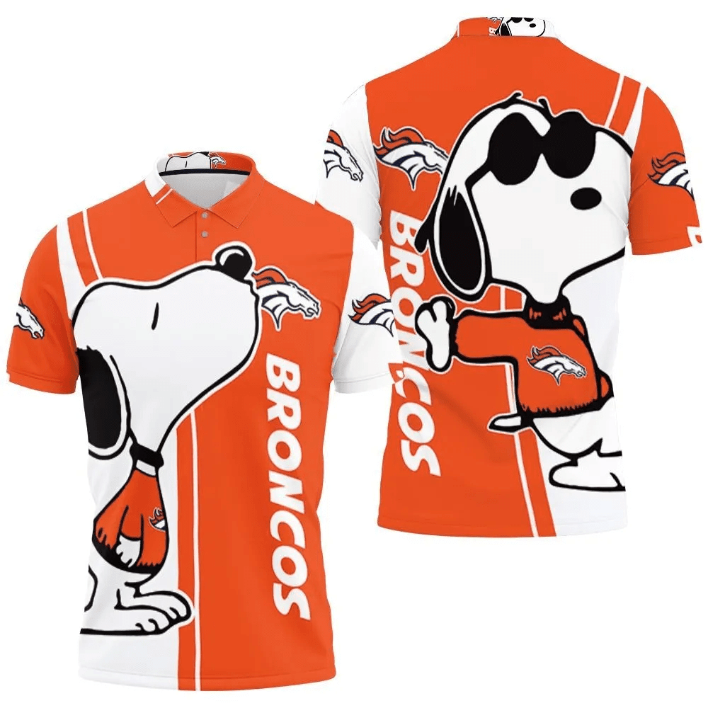 Mens & Womens Denver Broncos Snoopy Lover 3D Printed Polo Shirt
