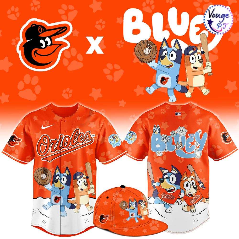 Baltimore Orioles x Bluey Night Game Limited Baseball Jersey 