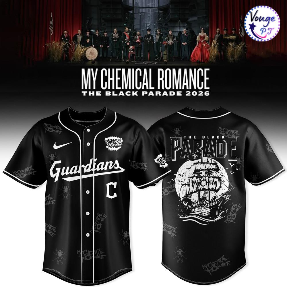 Cleveland Guardians x My Chemical Romance The Black Parade 2026 Baseball Jersey 