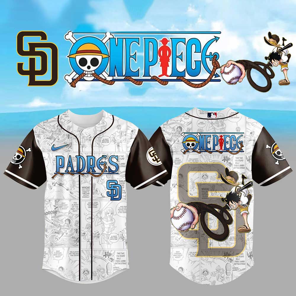 One Piece Padres Baseball Jersey 