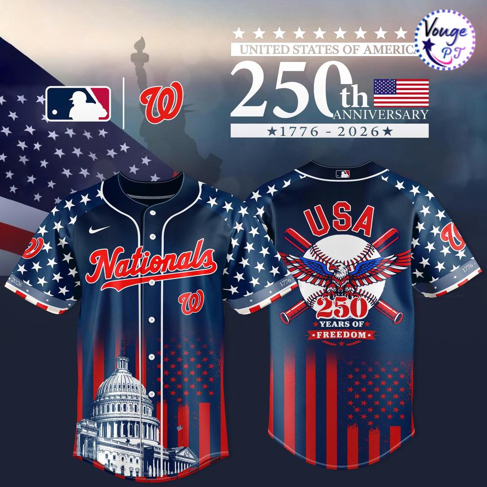 Washington Nationals x 250th Anniversary of the United States Baseball Jersey 
