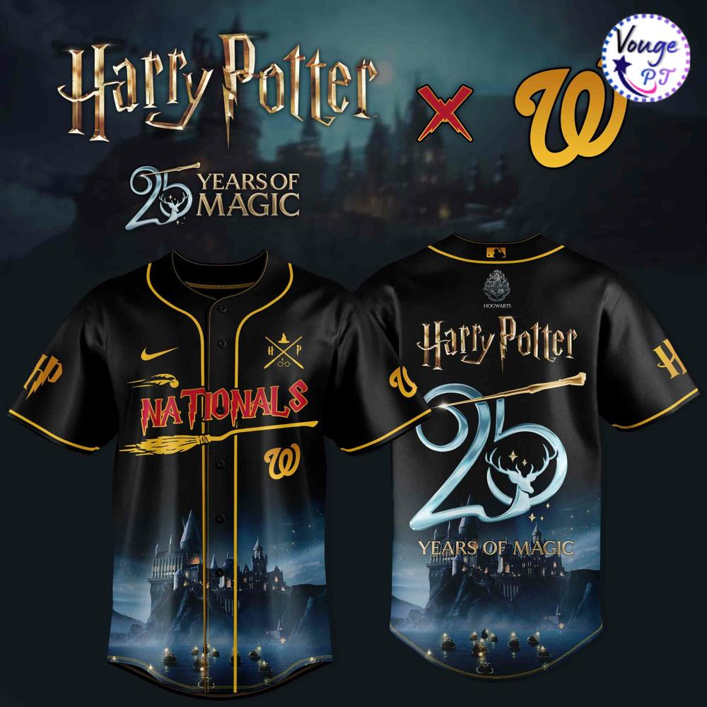 Washington Nationals x Harry Potter – 25 Years of Magic Baseball Jersey 